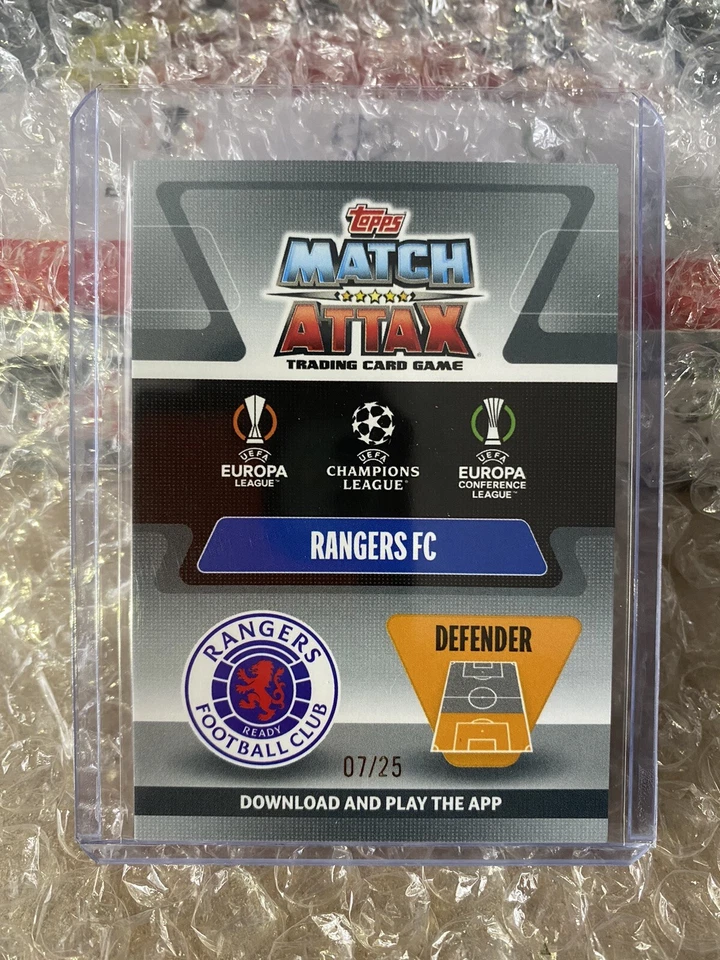 2021-22 Topps Match Attax Chrome Giovanni Van Bronckhorst Auto 07/25 - Image 2 of 2