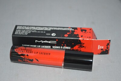 MAC Patent Paint Lip Lacquer 590 Red Enamel .13oz New Boxed