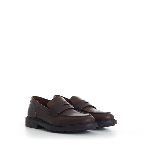 LORO PIANA 1150$ Travis Loafers - Dark Brown Calfskin Leather Lug Soles
