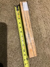 Black  White Ebony Wood 11.5 inches X 1,5/8 square