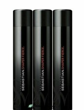 Sebastian Shaper Fierce Hairspray  Set of 3  10.6 oz each  new fresh