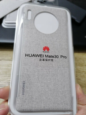 Original Huawei Mate30 Pro Carbon Fiber Mixed Leather Back Case Schutzhüllen