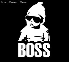 Baby BOSS On Board Hangover Vinyl Decal Sticker Sign Funny