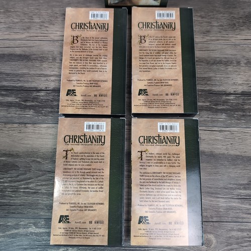 Christianity the Second Thousand Years 4 VHS Cassette Tape Set VG+ A&E Release - Picture 8 of 10