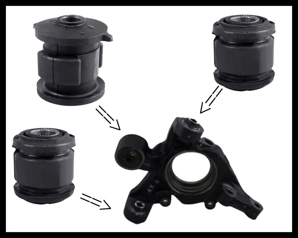 BUJE DE BRAZO DE NUDILLO TRASERO PARA 1996-2003 LEXUS ES300 2004-2006 LEXUS ES330 6 PIEZAS Foto 2 de 2