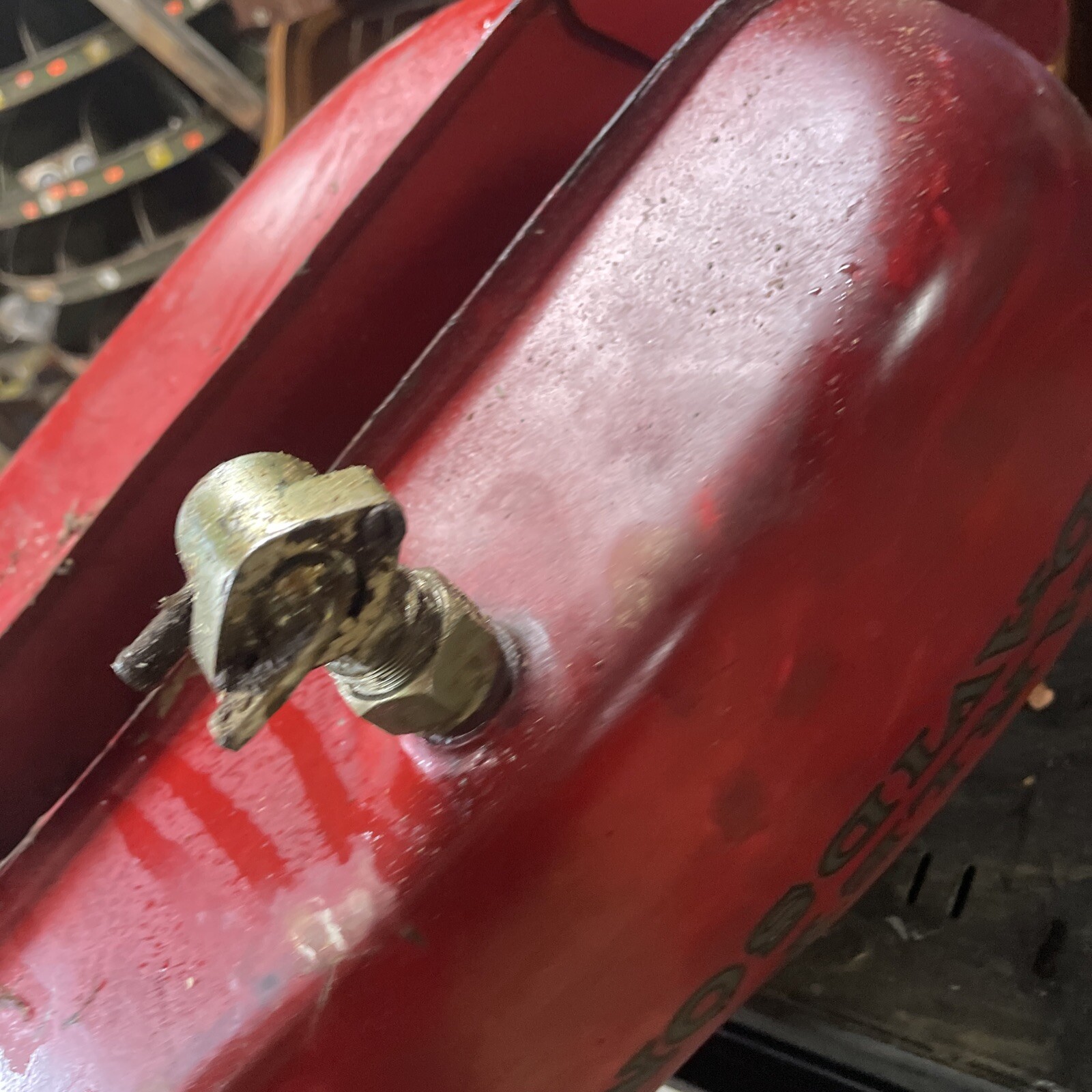 Vintage Harley Davidson Iron Head? Sportster? Turtle? Gas Tank Wall Art