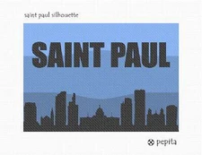 Saint Paul Silhouette Needlepoint Kit or Canvas