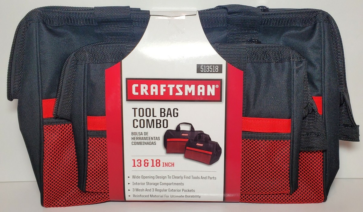 Craftsman Tool Bag Combo Bags 13 18 Inches New 513518