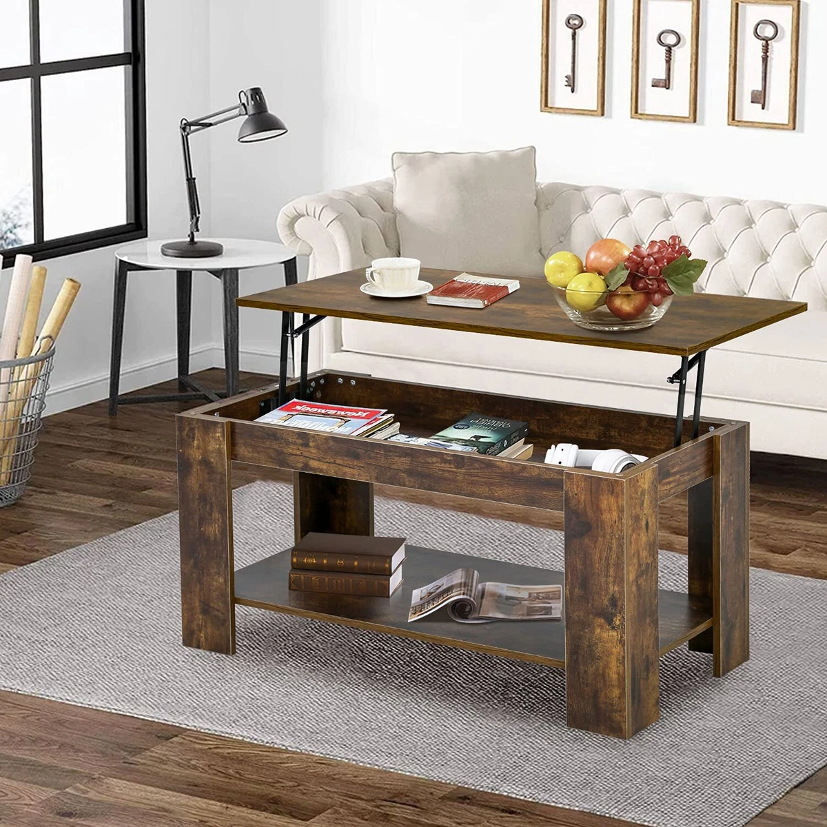 Secret compartment coffee table deals