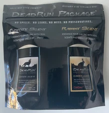 Conquest Scents Dead Run Coyote & Rabbit Combo Scent Pack Predator Hunting Fox
