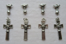 CHALICE Cross  CENTER First Holy Communion Rosary Parts - FOUR 4 SETS unused
