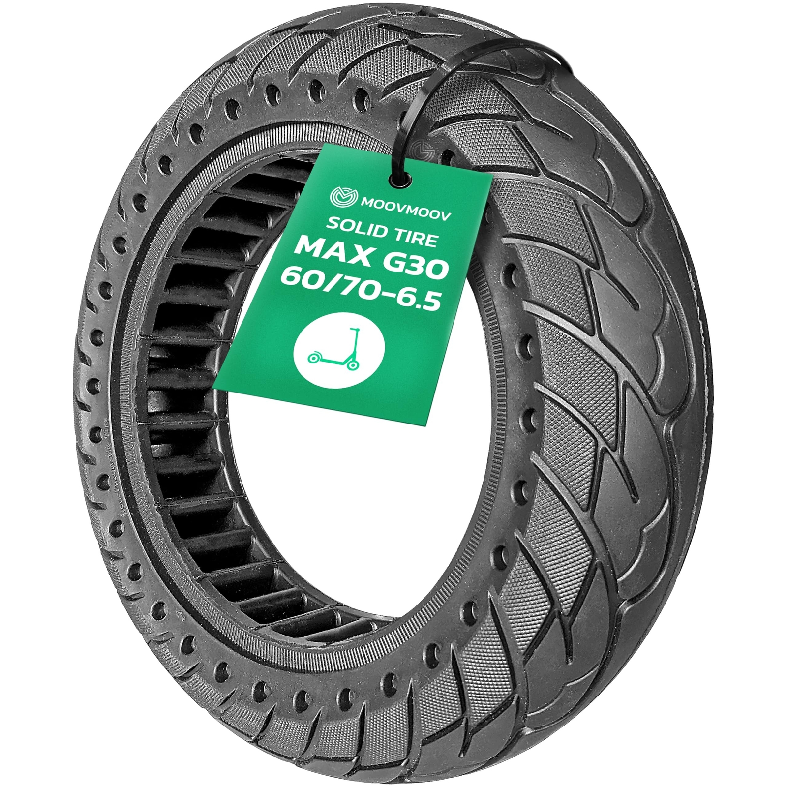 Solid Tire 10x2.5 for Ninebot G30 Max E-Scooter Tubeless Replacement