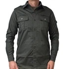 Mens Green Hunting Fishing Hiking Pocket Shirt S M L XL XXL 3XL