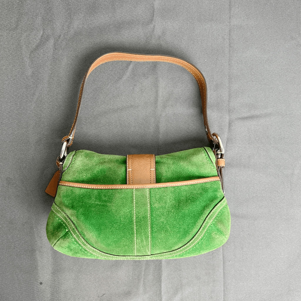 Coach vintage Green Suede Soho hobo shoulder bag F109… Gem