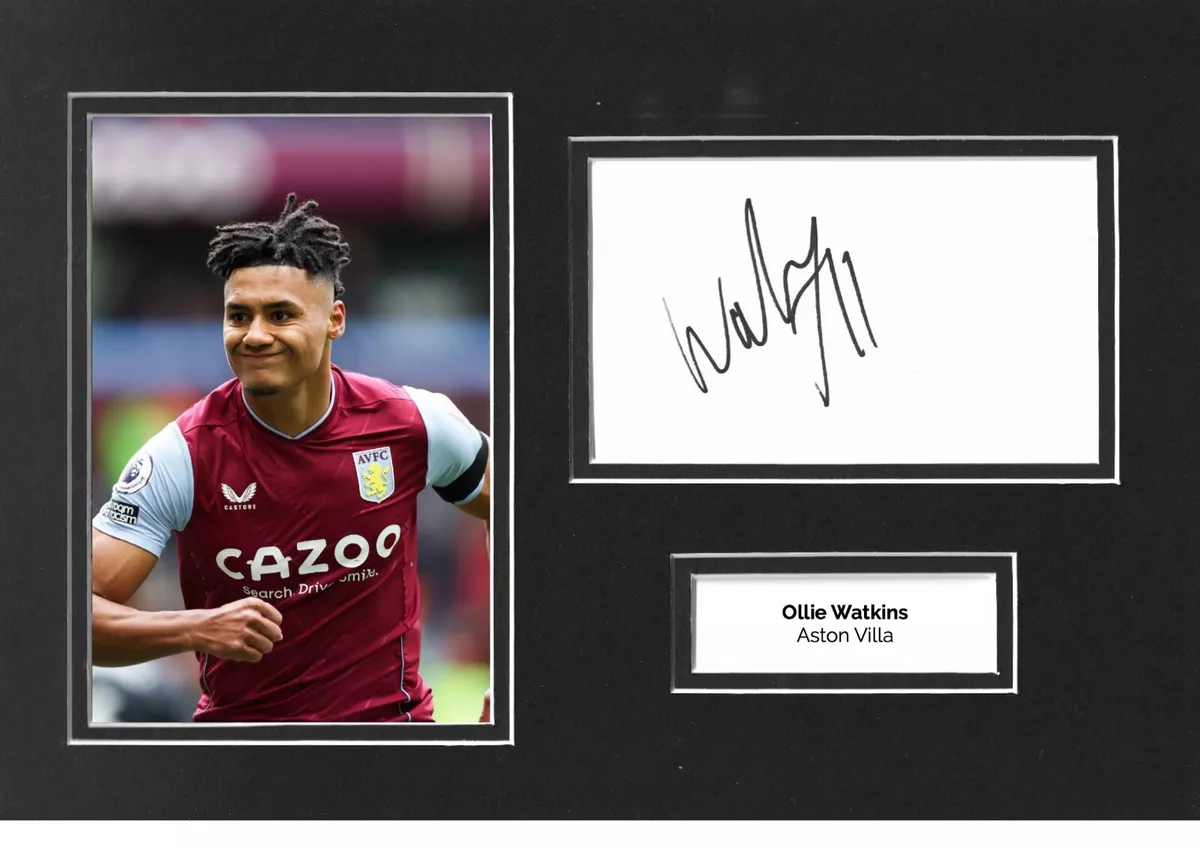 Aston villa signed shirt 2025