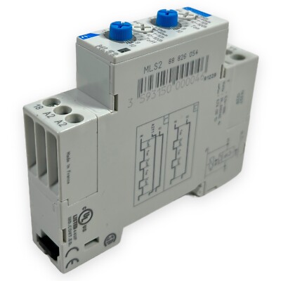 Zeitrelais CROUZET MLS2-88826054 Zeitbereich 0,1s-100h 24-240VAC 0,7A