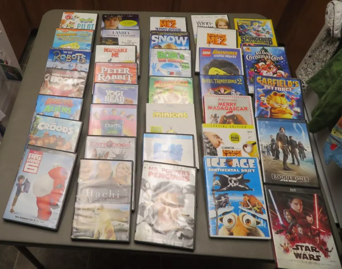 Children's Movies 31 DVD Lot Rated G & PG See Photos for Titles