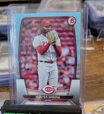 2023 Bowman Hunter Greene Light Blue #d 334/499