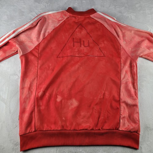 Adidas Jacket Mens XL Red Pharrel Williams Hu Holi Superstar Track Human Race - Picture 2 of 10