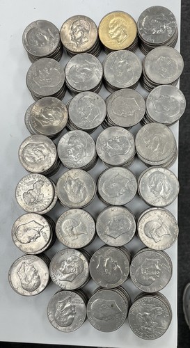308 Eisenhower Dollars 1971-1978 P & D Lot ~ Unsearched