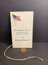 1919 WW1 Victory Dance Program, Daughters of Isabella, Hoboken NYC