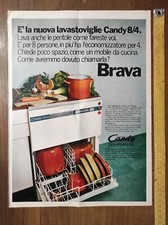 Pubblicità vintage anno 1970 Candy Brava lavastoviglie rétro FAI UNA PROPOSTA