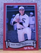 EIGHT MEN OUT TRADING CARD CHIC. WHITE SOX CHARLIE SHEEN AS OSCAR 