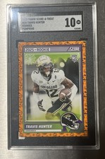2025 Panini Score-A-Treat Travis Hunter Pumpkins Rookie RC #20 Jaguars SGC GM 10