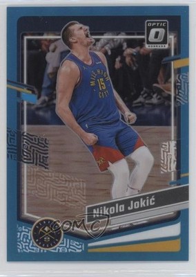 2023-24 Panini Donruss Optic Aqua Prizm 166/249 Nikola Jokic #19 10qe