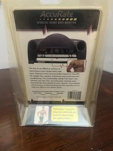 AccuRate Wireless Heart Rate Monitor for Workout Treadmill Bikes Elliptique •NEW