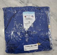 Happy Graduates Blue Graduation Gown and Cap Set Size S Polyester lot of 2