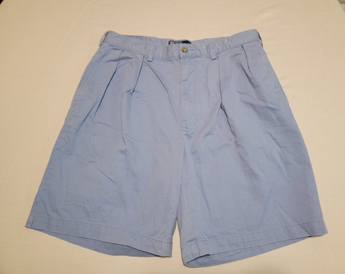 Polo Ralph Lauren Tyler plissettata classica chino taglia 36 blu cipria 9" - Foto 1 di 8