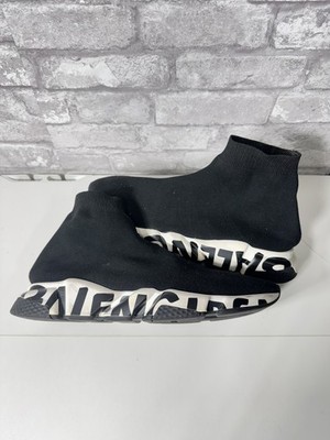 14US/47EU Balenciaga Speed Trainer Mens Black Sneakers 