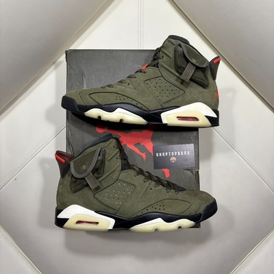 Size 11.5 - Jordan 6 Retro x Travis Scott Mid Olive