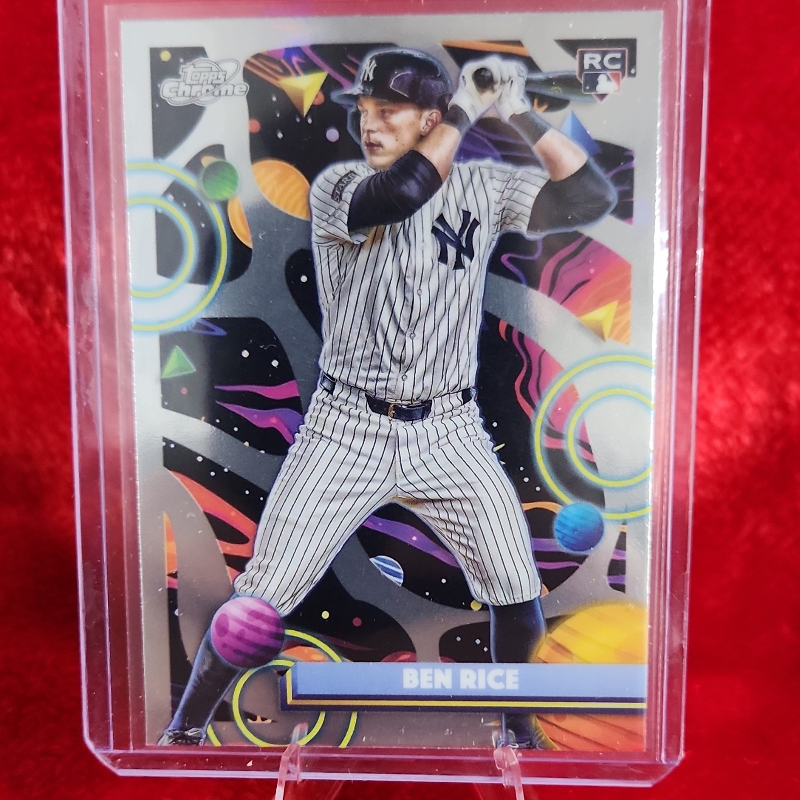 2025 Topps Chrome Cosmic Ben Rice #174 Rookie New York Yankees