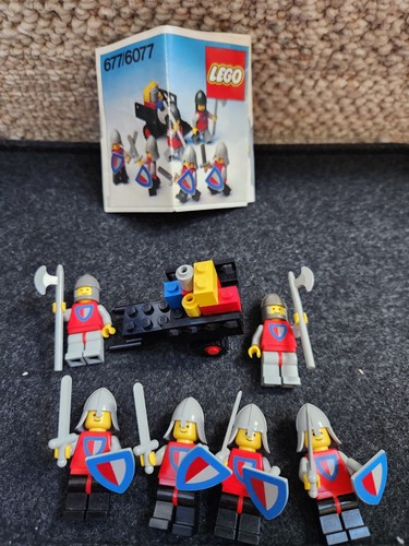 Vintage Lego 677/6077 Ritterprozessionsburg Set komplett mit Anleitung!! No Box - Bild 1 von 16