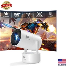 Lightweight Projector with Seamless Screen Mirroring & Rechargeable Battery