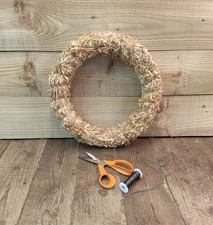 1 X 14 Inch 35 cm Straw Wreath Bases, Ring, Craft, Festive,floristry. 