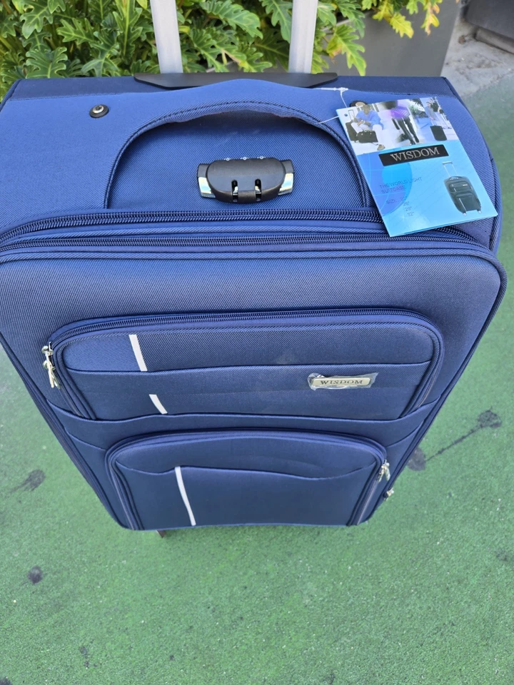 travel suitcase  29" Blue 8  with wheels Spinner Combination Lock Extra... - Image 2 of 4