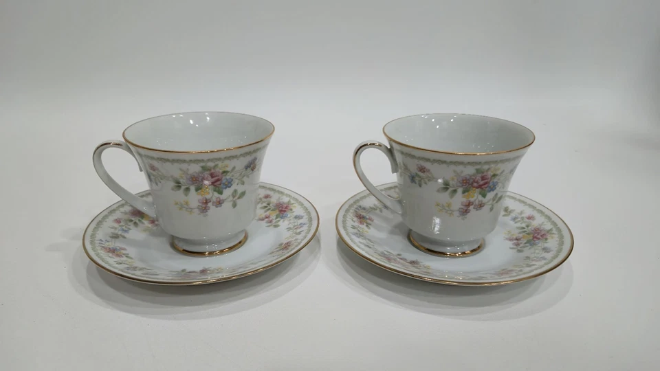 Juegos de platillos para tazas de té Noritake Memory (2 juegos) | #2882 | China fina Foto 3 de 4