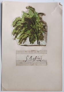 Autograph Gioachino Rossini Italian composer and conductor