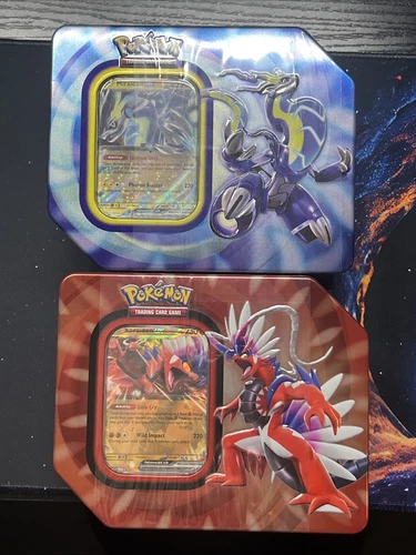 Pokémon TCG Paldea Legends Tin: Koraidon / Miraidon ex -Factory Sealed lot of 2 