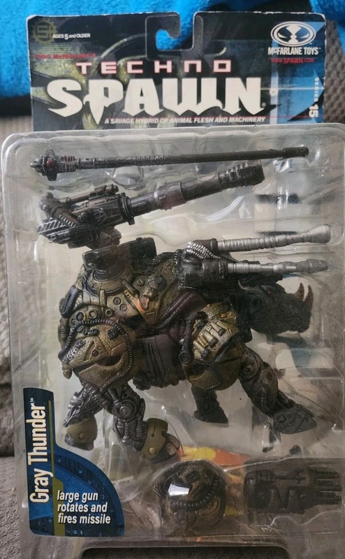 1999 Techno Spawn Gray Thunder Mcfarlane Toys Series 15 Action Figure - NEW!