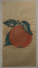 Original Vintage 1950s Orange Citrus Fruit Iron On Transfer