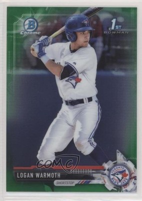 2017 Bowman Draft Chrome Green Refractor 88/99 Logan Warmoth #BDC-194 0nr3