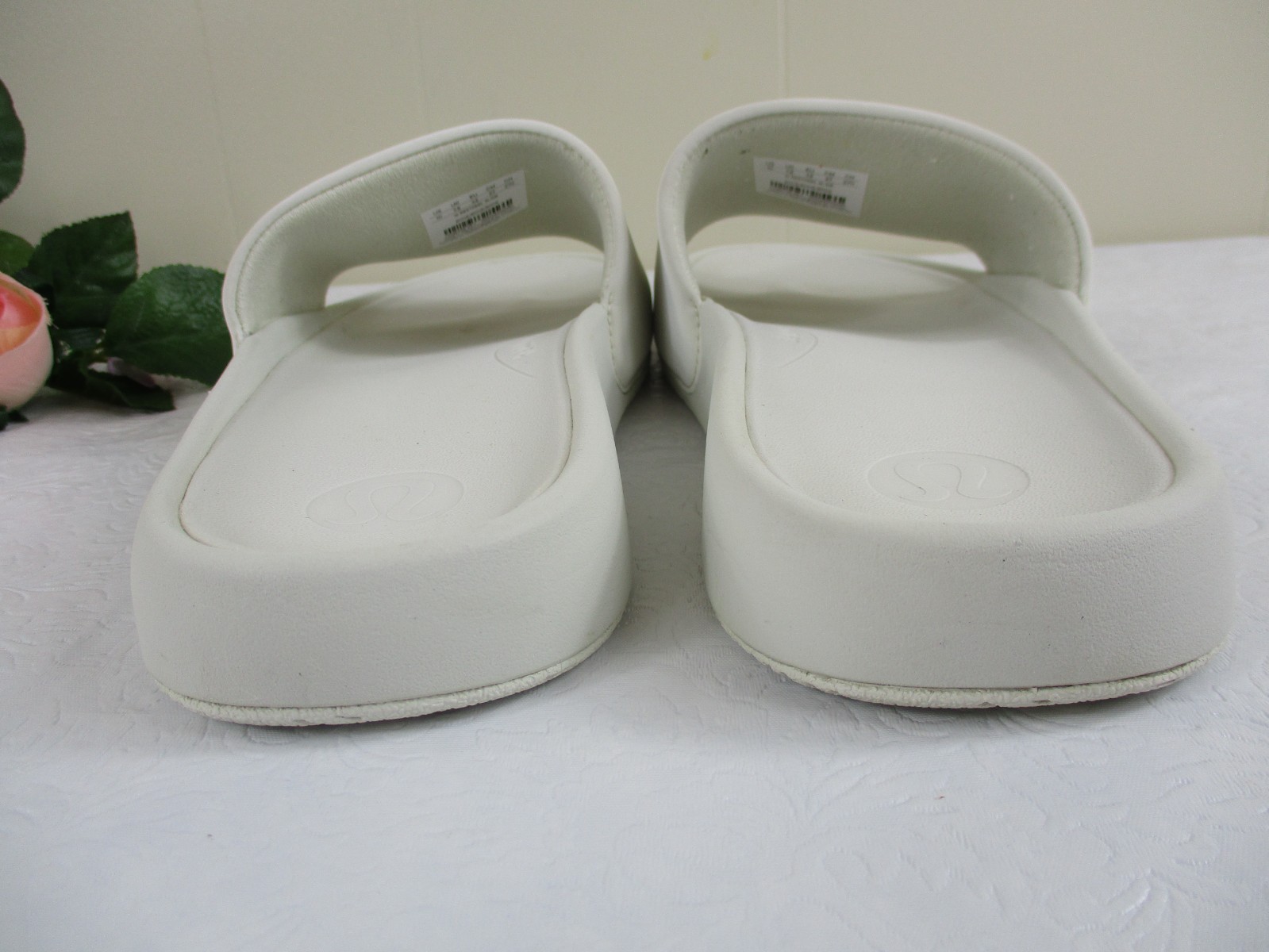 Lululemon Restfeel Slide Sandals in Bone Off-White women's size 10, 42 thumbnail 7