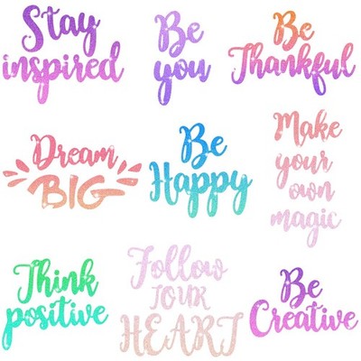 9 Pieces Words Metal Die Cuts for Card Making 4.13 inches x 5.91