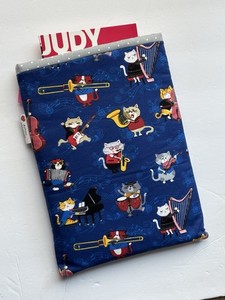 Music instruments Book Sleeve Protector Book  - Valentines  iPad Cover  Gift - 