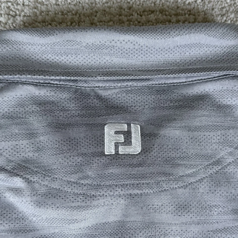 FootJoy Men’s Large Cincinnati Bearcats Gray XII Big 12 Performance Golf Polo - Image 4 of 4