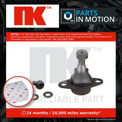 Ball Joint fits BMW 320 E90 2.0 Lower Outer 07 to 11 Suspension NK 31121096425